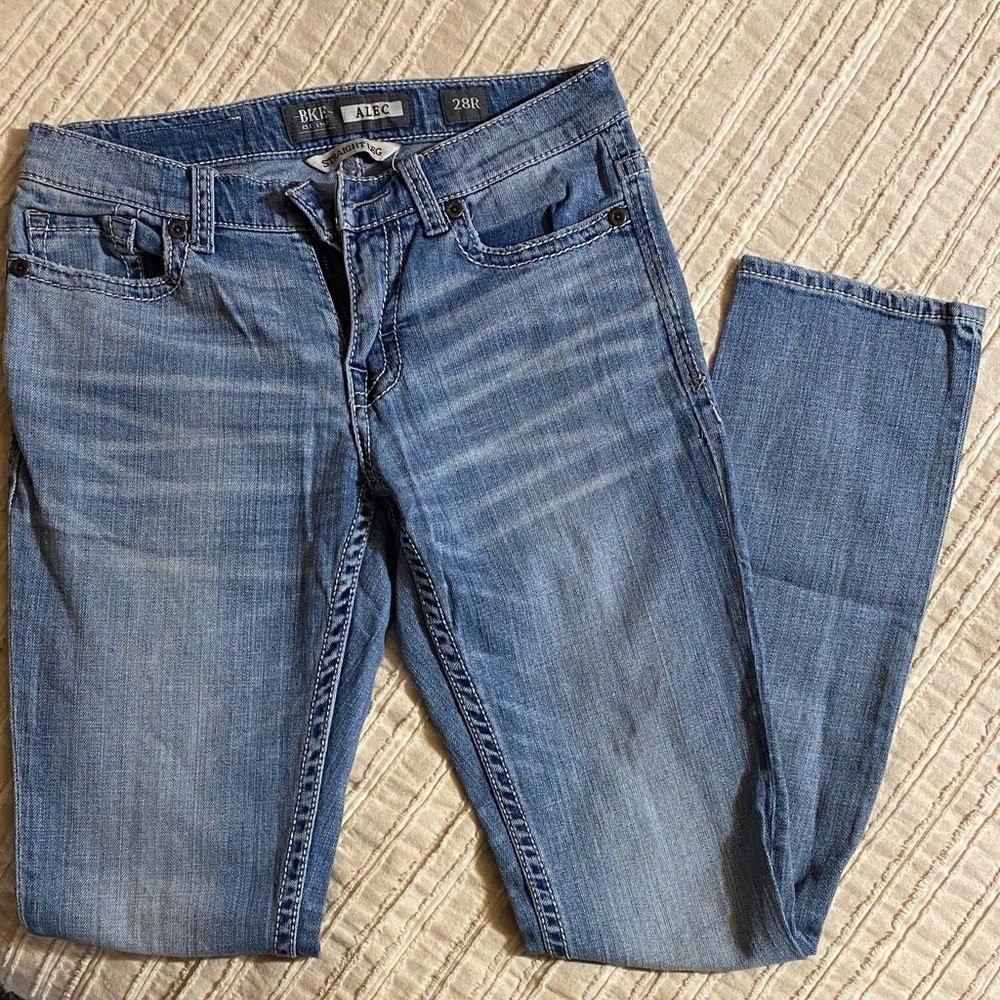 BKE Alec Men's Straight Light Blue Jeans